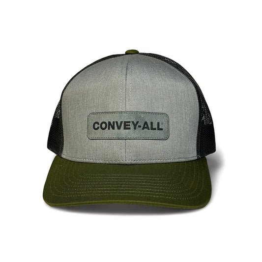 Convey-All Trucker Hat with Laser Etched Suede Patch