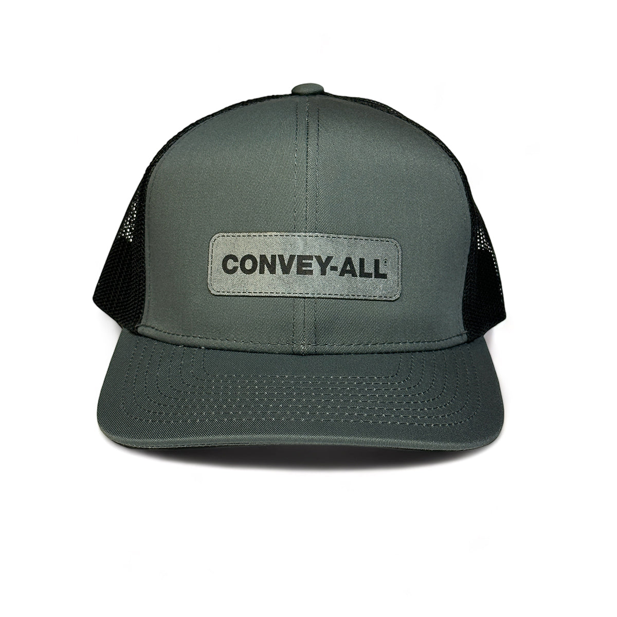 Convey-All Trucker Hat with Laser Etched Suede Patch