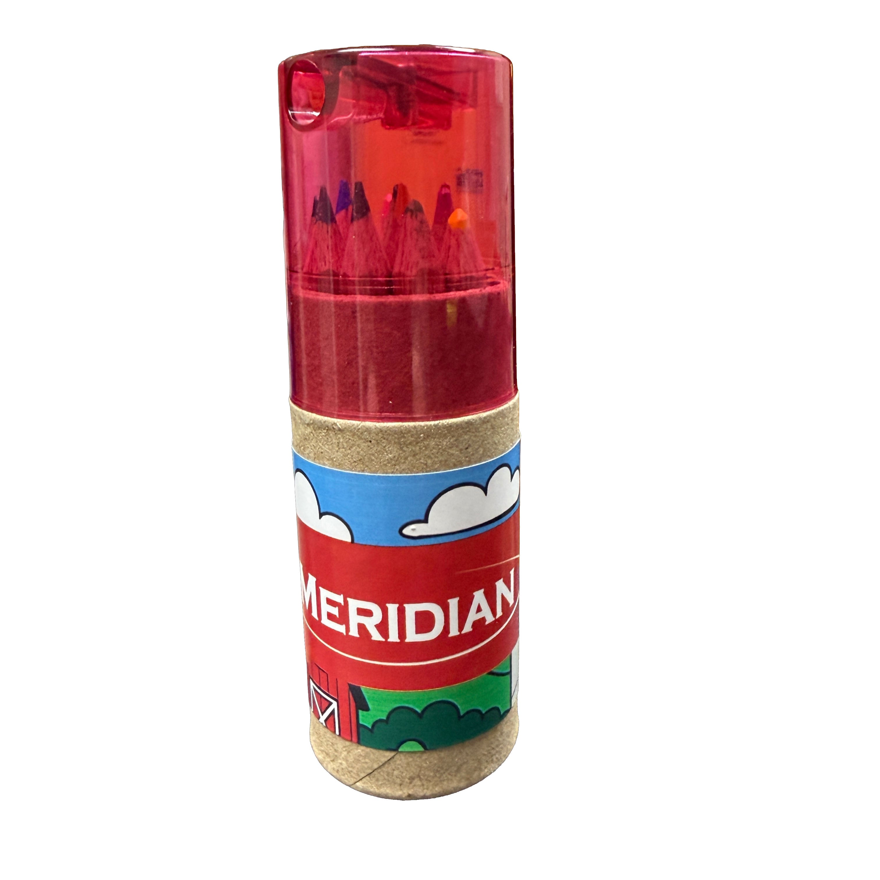 Meridian Pencil Crayons & Sharpener Set