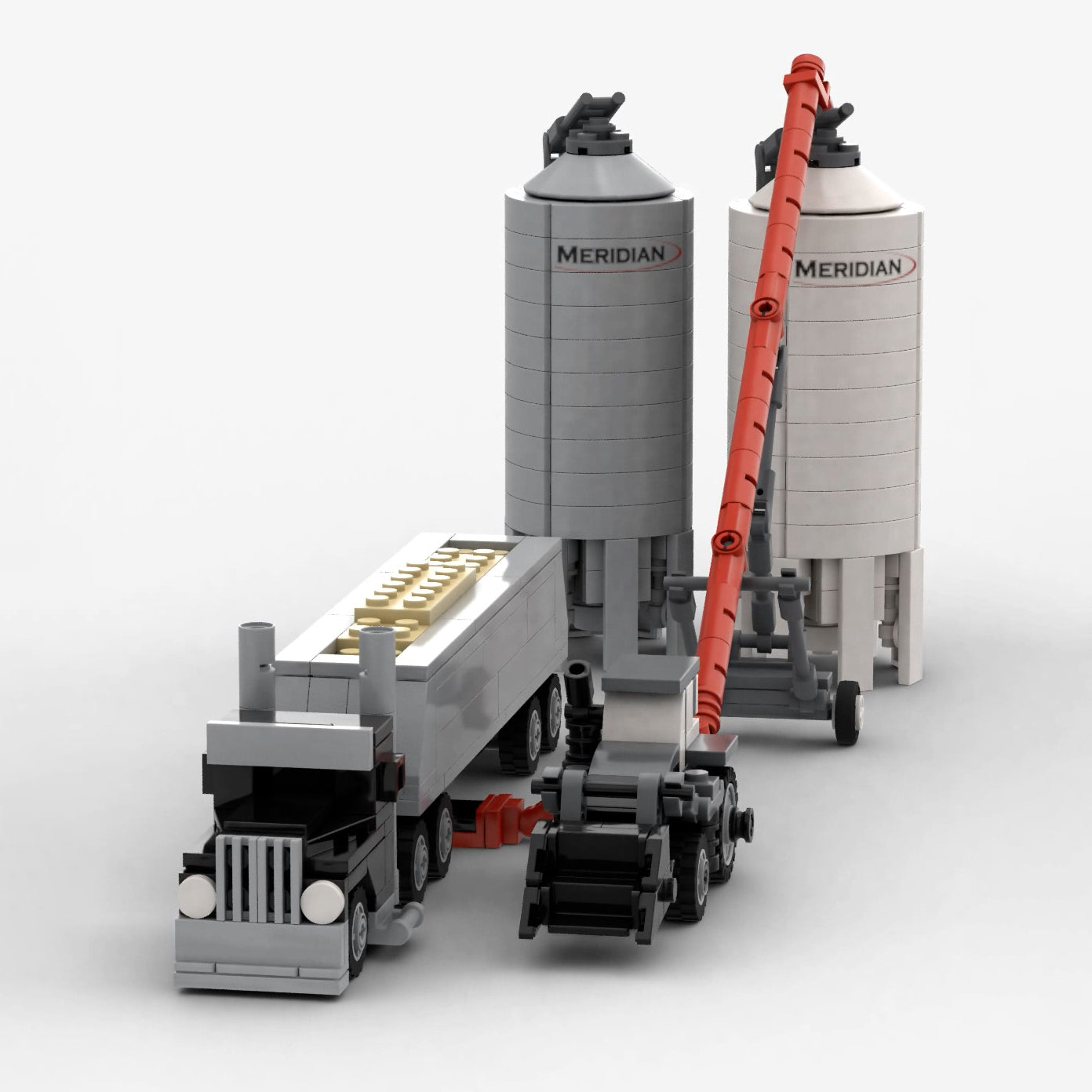 Brick Ag Meridian Bin & Auger Set