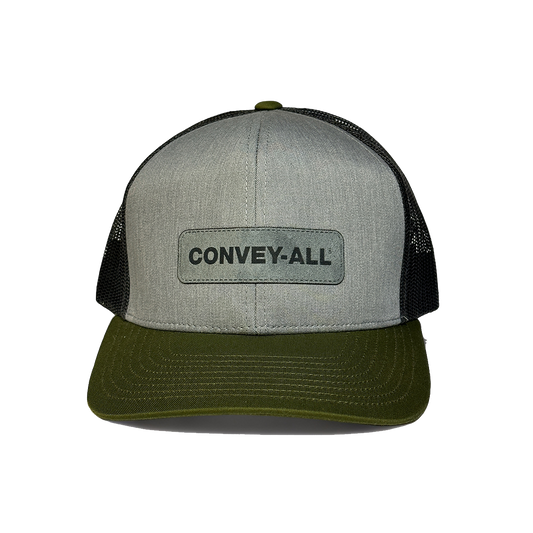 Convey-All Trucker Hat with Laser Etched Suede Patch