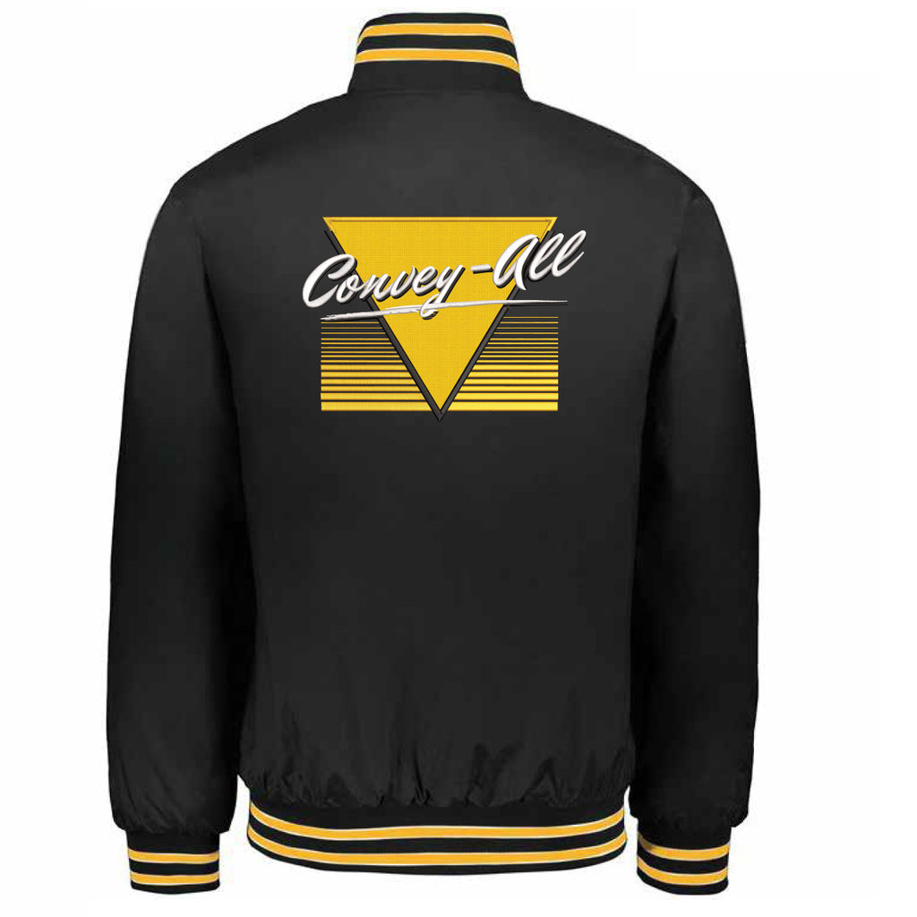 Convey-All Retro Satin Varsity Jacket