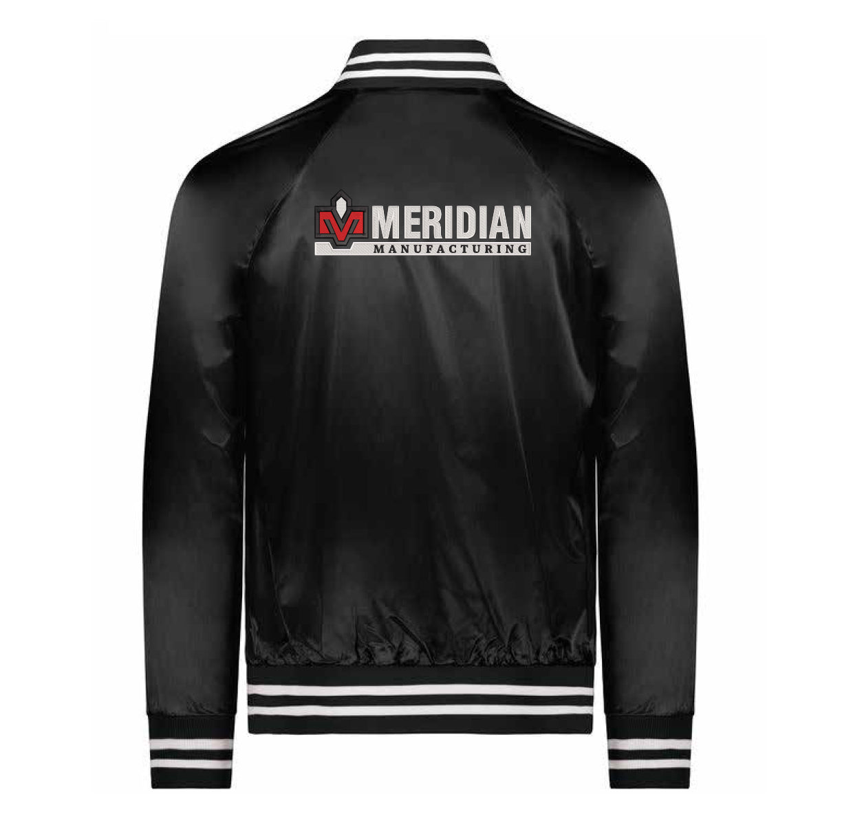 Meridian Retro Satin Varsity Jacket