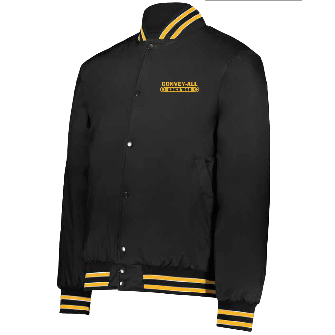 Convey-All Retro Satin Varsity Jacket