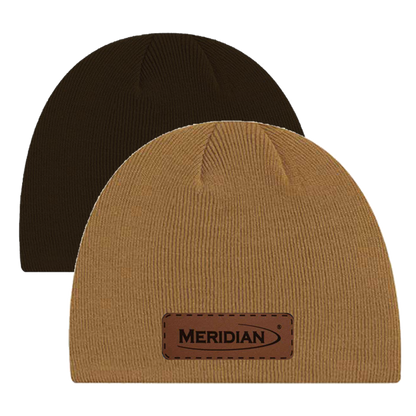 Acrylic Toque w/ Leather Patch