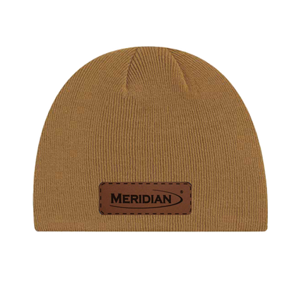 Acrylic Toque w/ Leather Patch